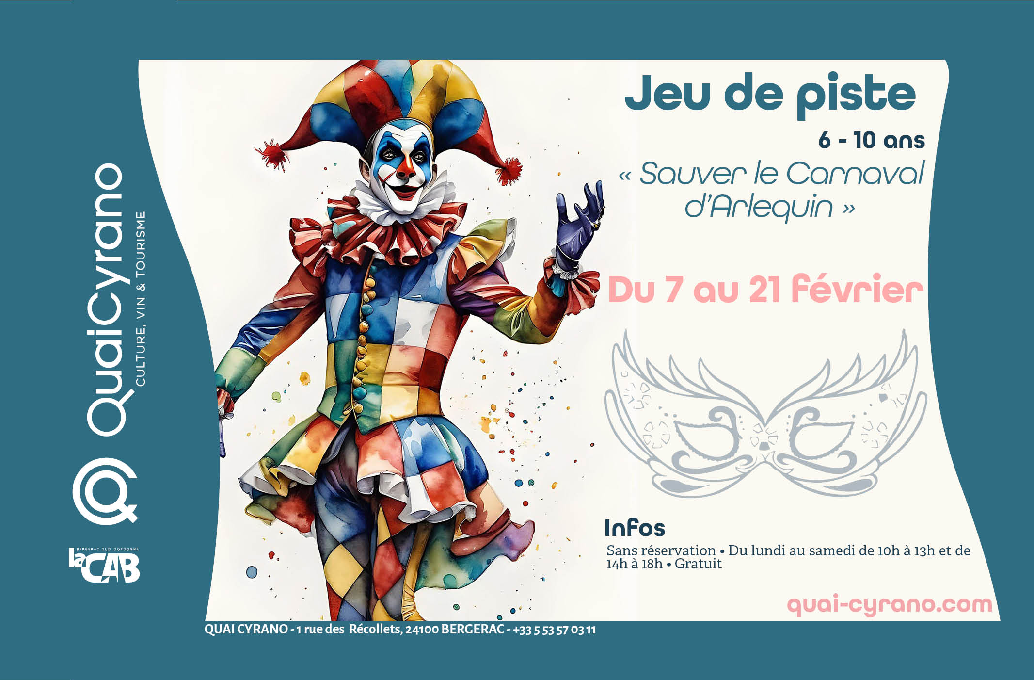 Jeu de piste | Sauver le Carnaval d’Arlequin