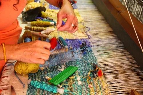 Ici, nos savoir-faire - Visite Atelier Sylvie Boyer Tissage d'Art