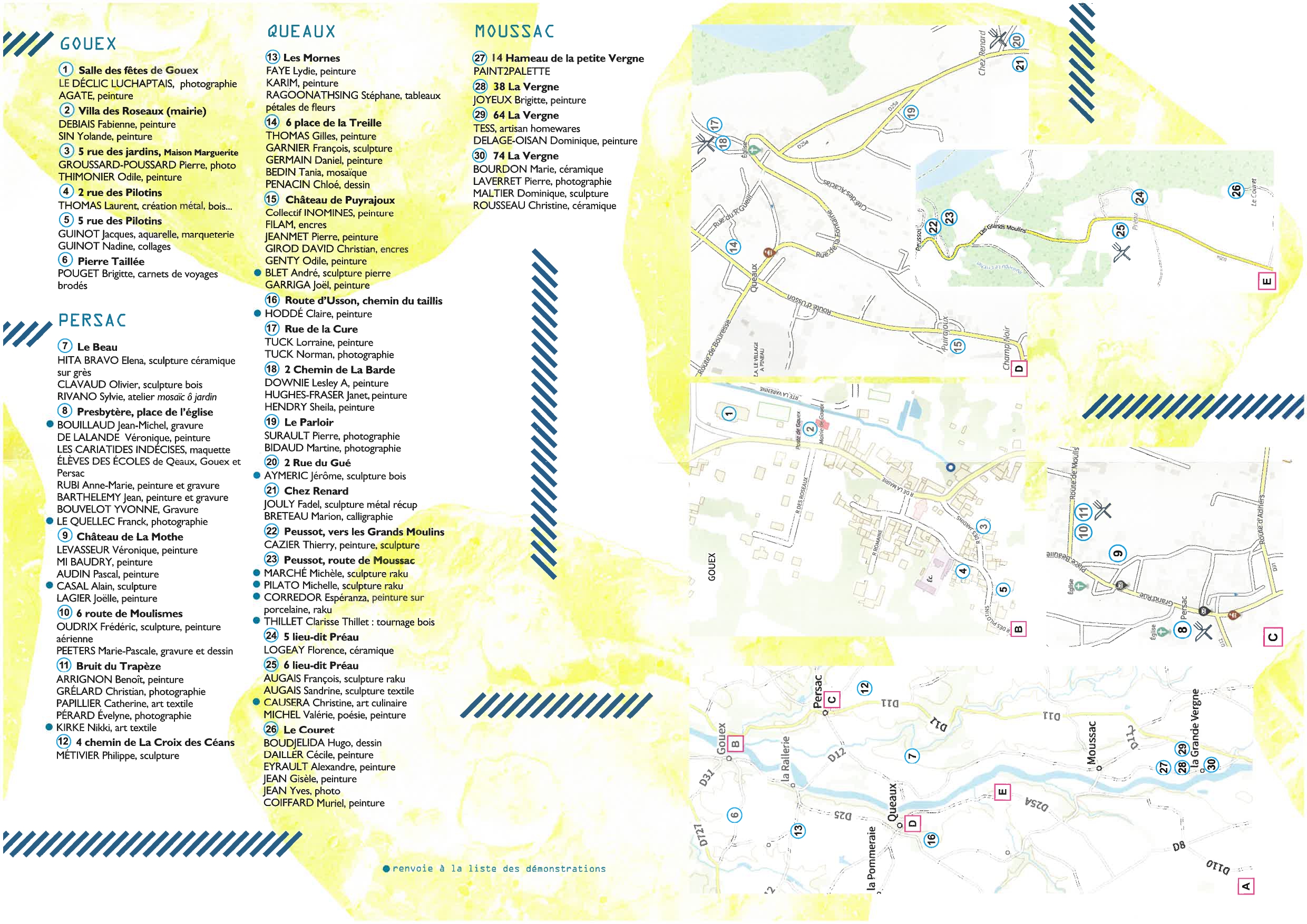 Circuit des artistes "La Main bleue"