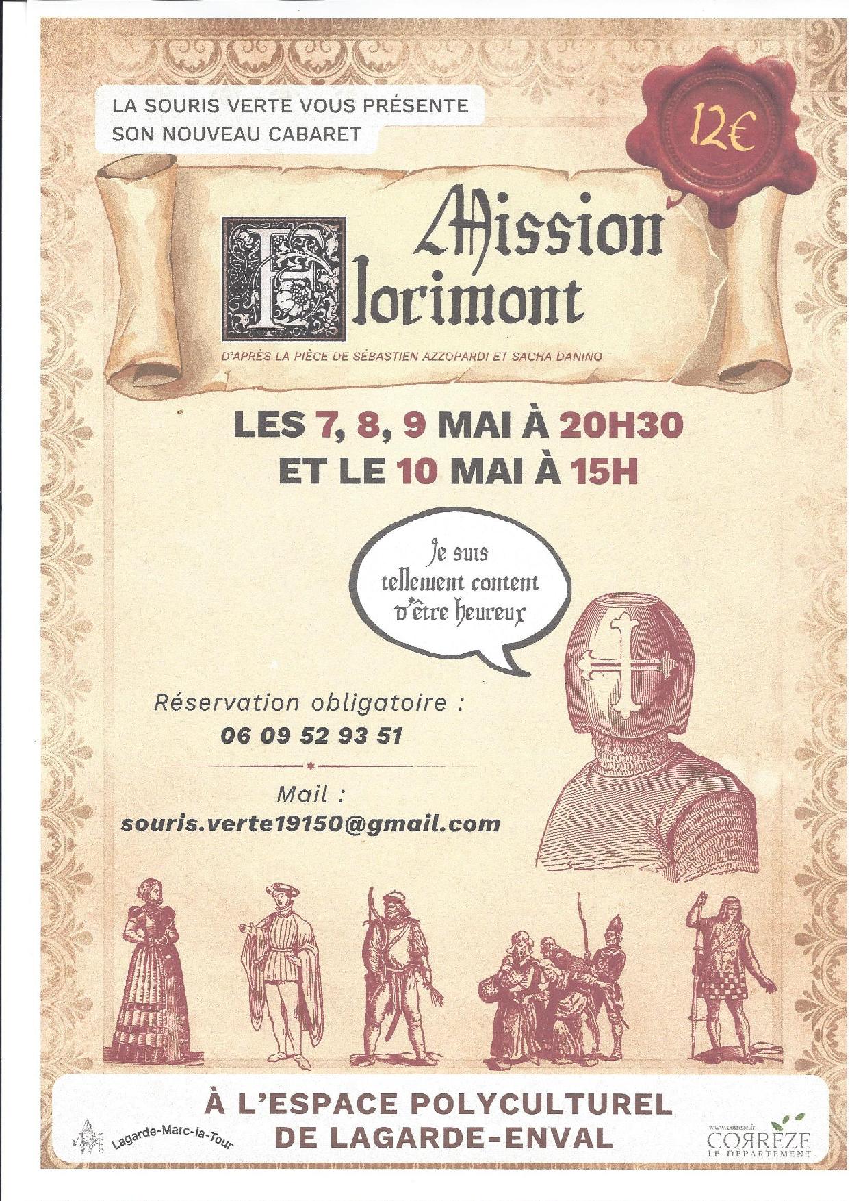 Cabaret : Mission Florimont — visuel événement