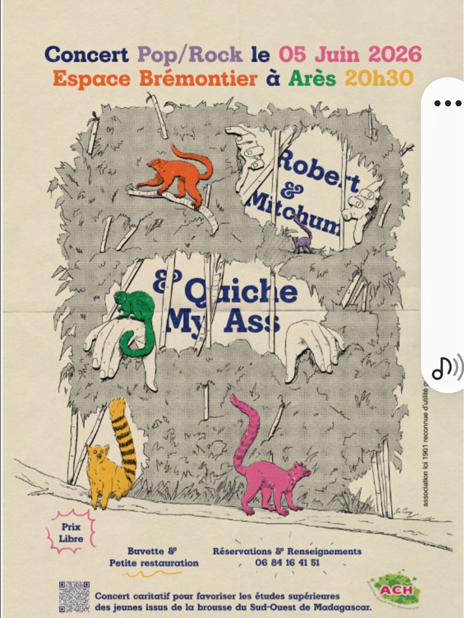 Concert Robert & Mitchum - Quiche my ass — visuel événement