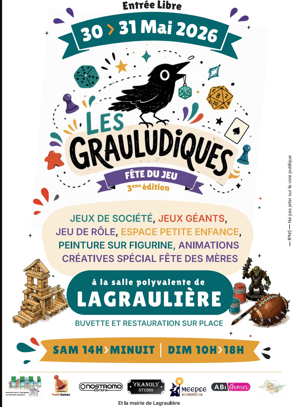 Les Grauludiques : Fête du jeu — visuel événement