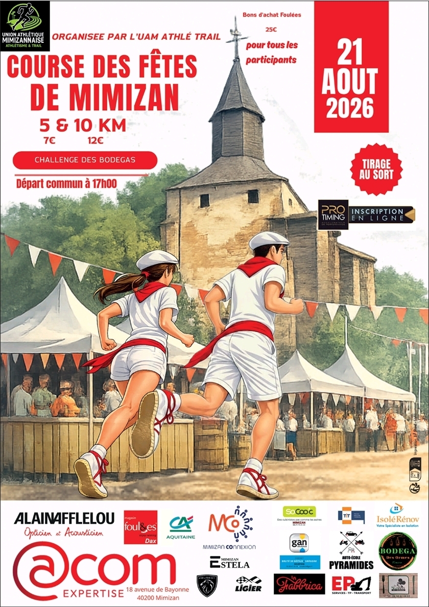 10km des Fêtes de Mimizan — visuel événement
