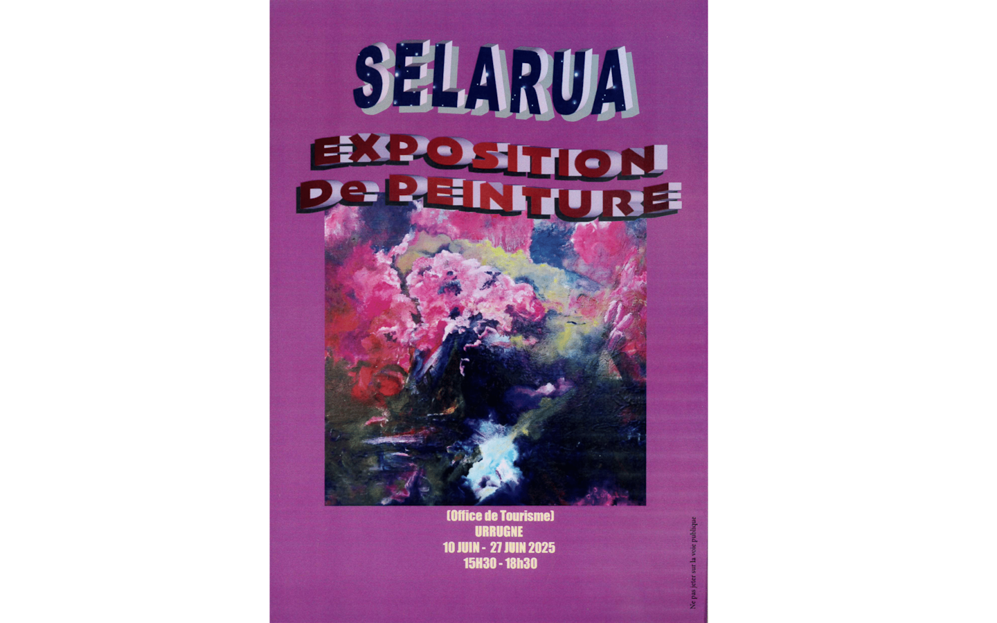 Exposition de peintures par l'atelier Selarua