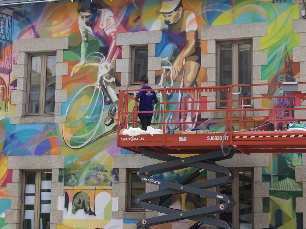 Fresque Poulidor et Saint-Léonard de Noblat, Saint-Léonard-de-Noblat - photo 3