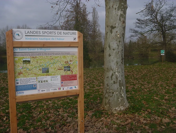 SAMSentier de l'Adour - Panneau Signalétique départ