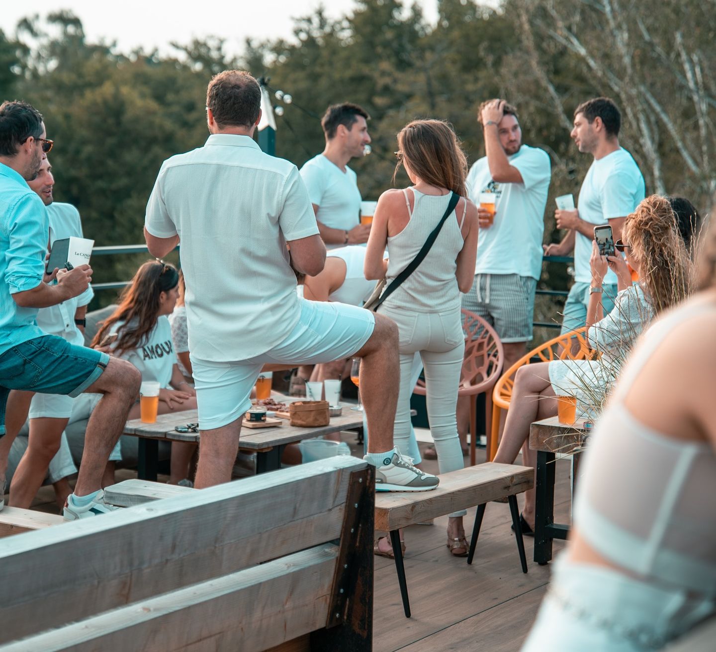 Fête de la musique en blanc, à La Canopée, Serres-Castet