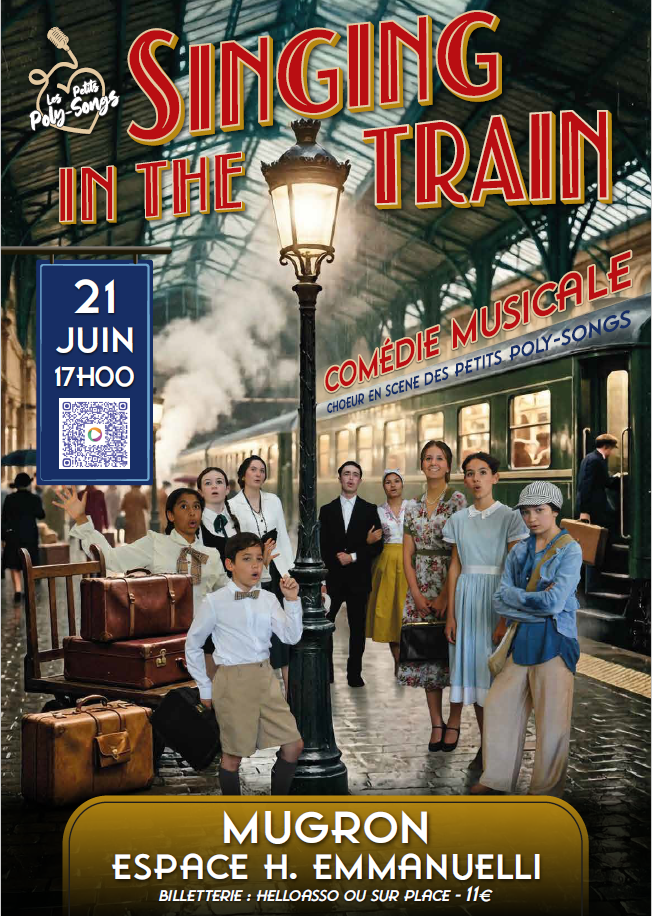 comédie musicale singing in the Train