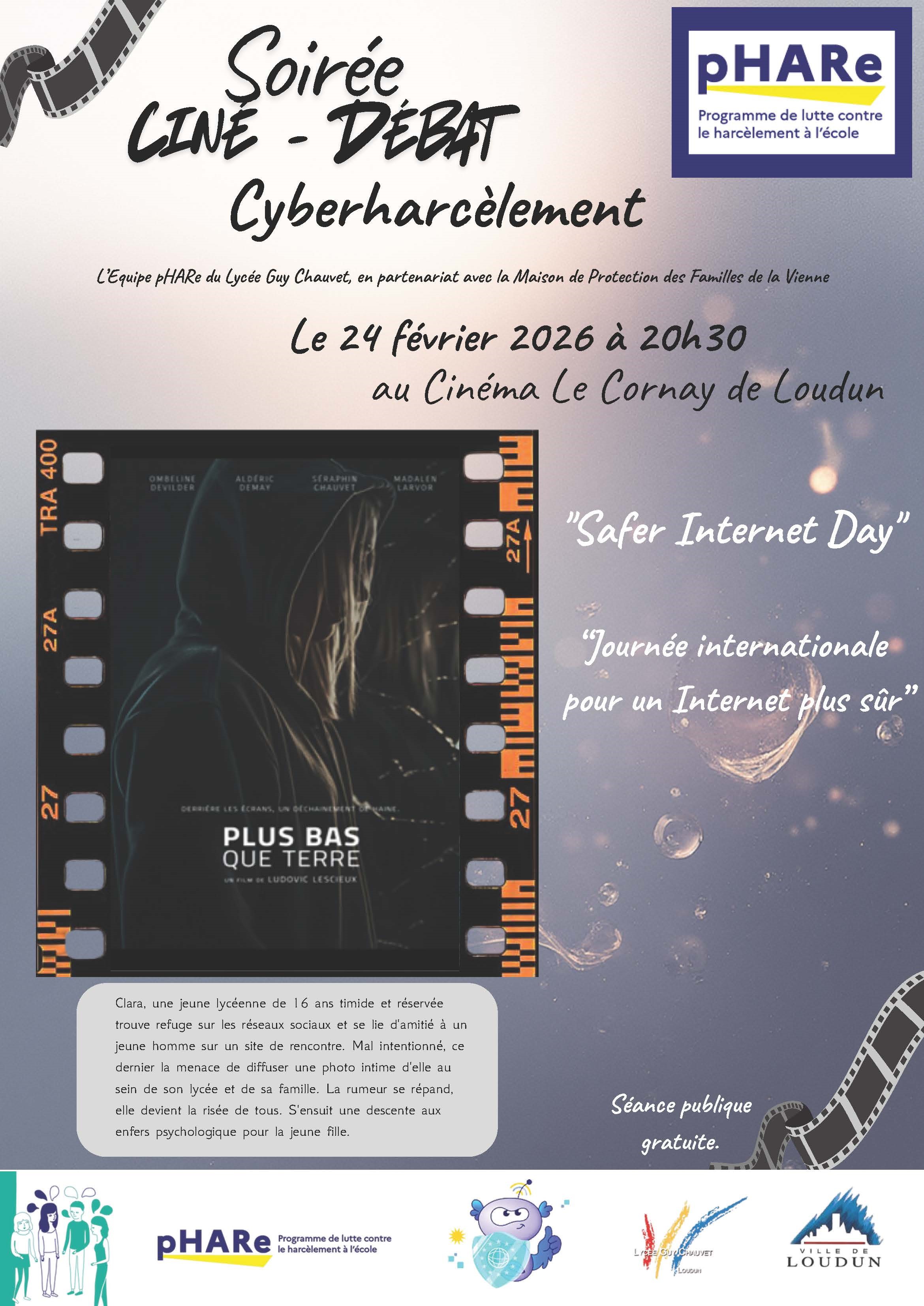 Soirée ciné-débat "Cyberharcèlement"
