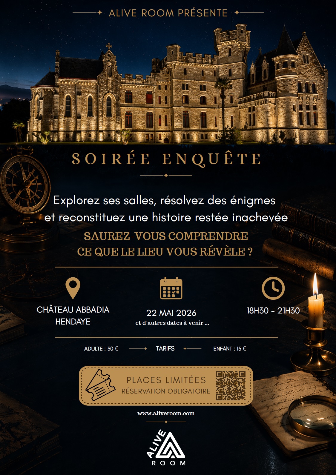 Soirée "Enquête" à Abbadia... — visuel événement