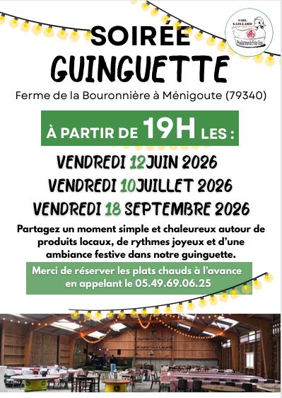 Soirée Ginguette à la ferme - SARL Gaillard