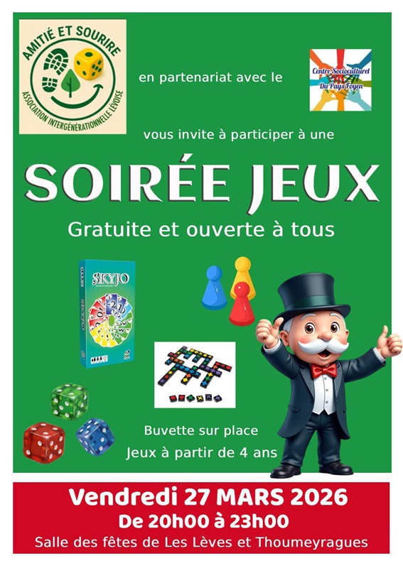 Soirée jeux, Les Lèves-et-Thoumeyragues - photo 2