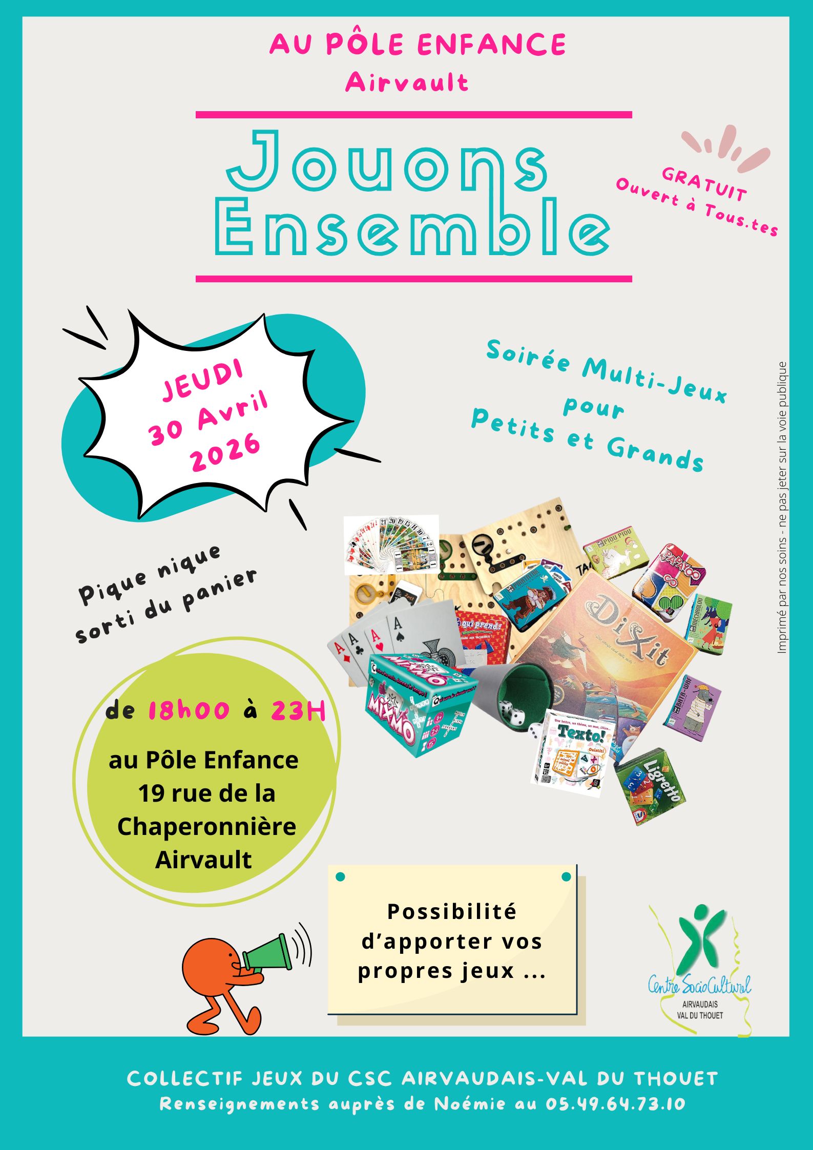 Soirée jeux — visuel événement