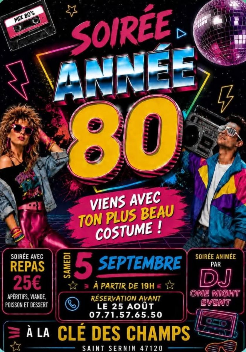 Plancha Soirée DJ années 80's à la Clé des Champs, Saint-Sernin - photo 7