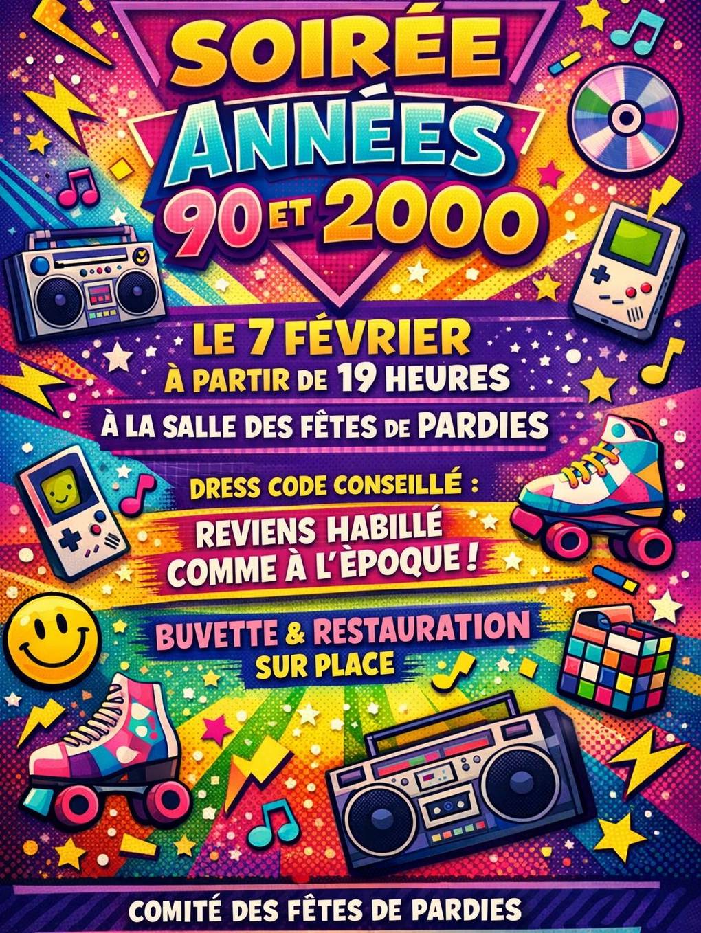 Soirée années 90 et 2000