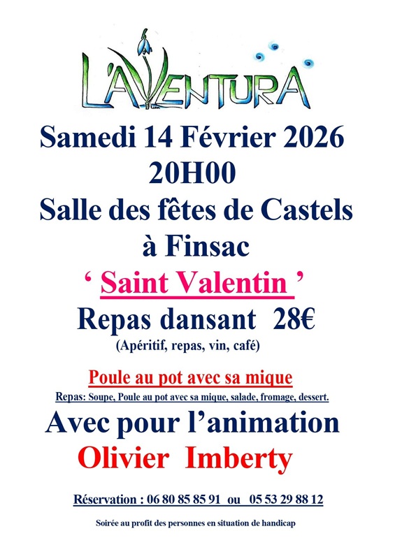 L'Aventura : Repas dansant de la Saint Valentin