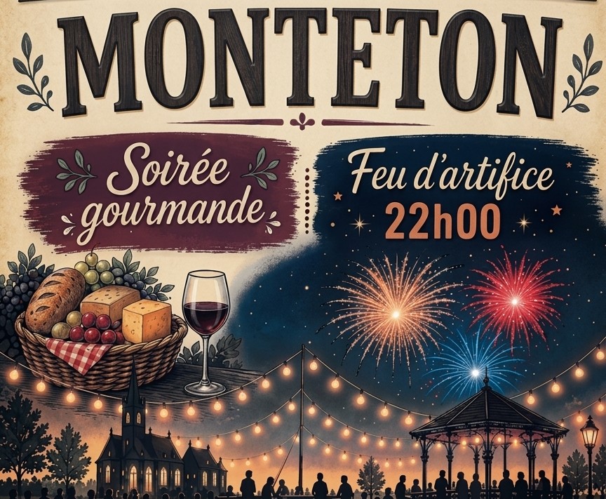 Soirée Gourmande à Monteton Mayade et feu d'artifice !