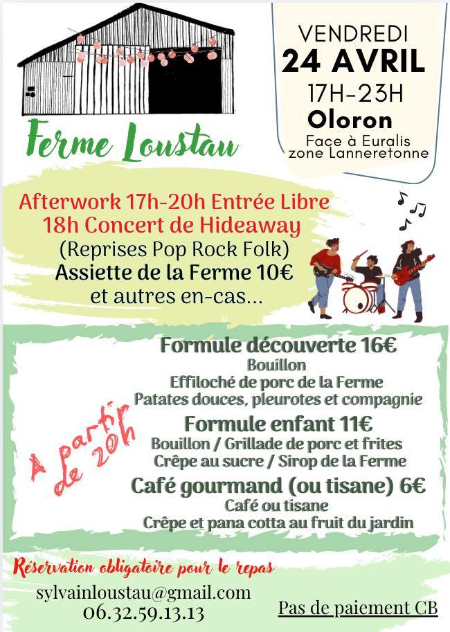 Soirée guinguette à la ferme Loustau — visuel événement