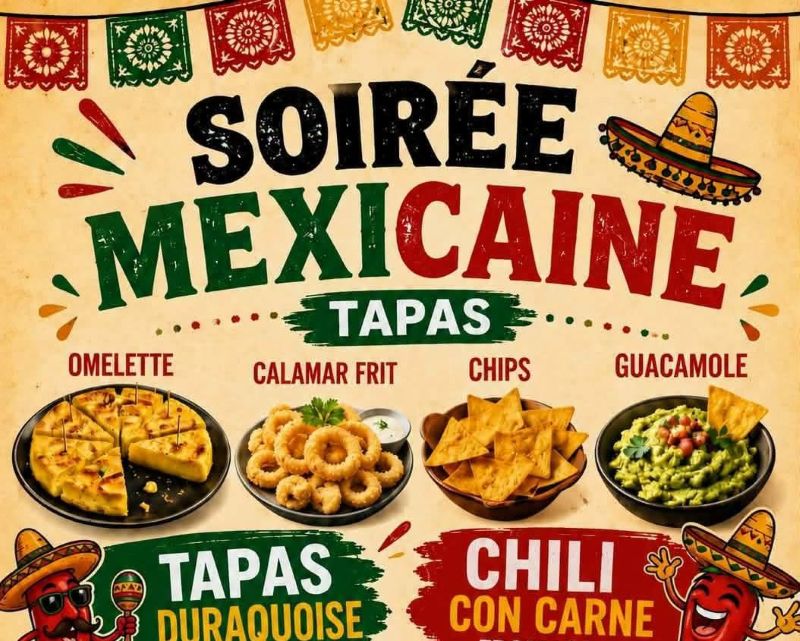 Soirée mexicaine organisée par AOCC DURAS RUGBY XV