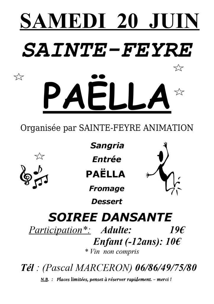Soirée Paëlla — visuel événement