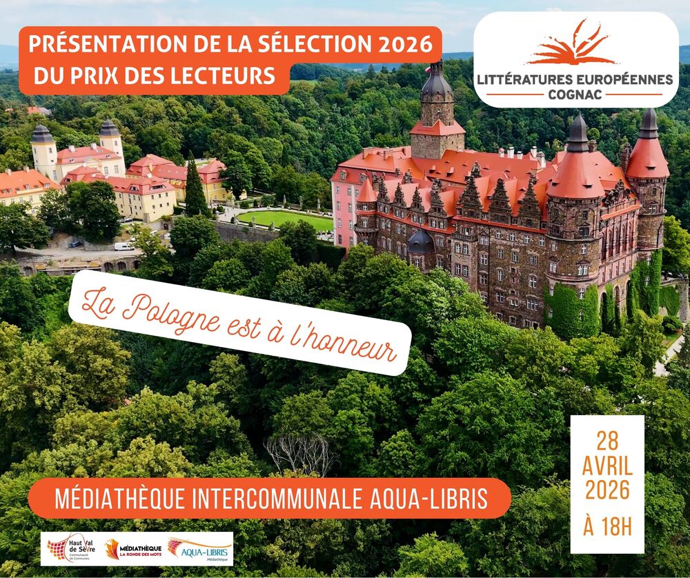 Présentation du Prix des littératures européennes de Cognac 2026 — visuel événement