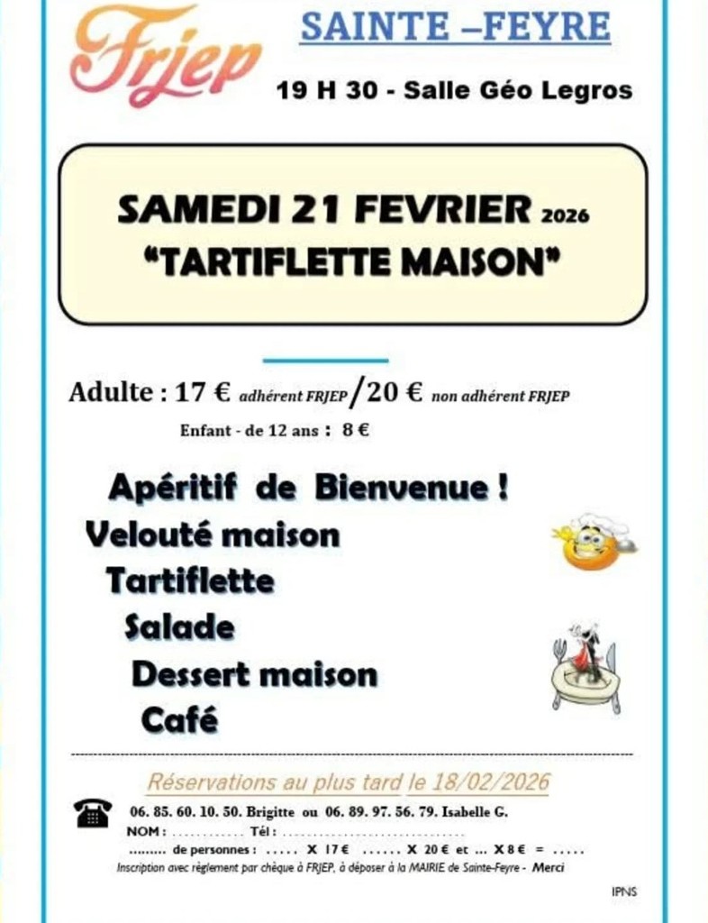 Soirée tartiflette maison