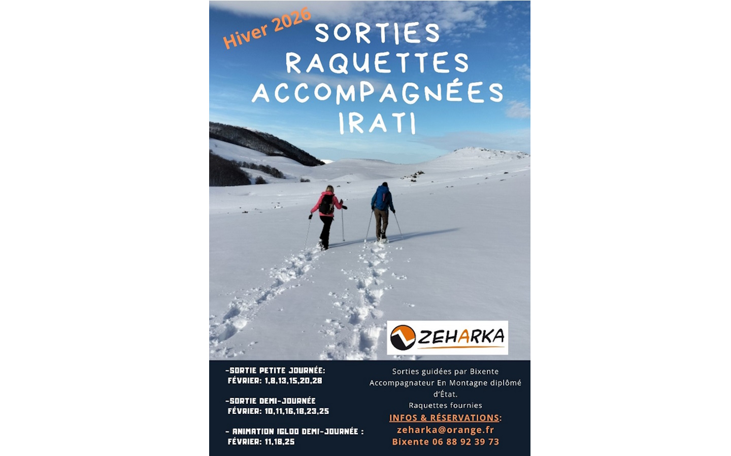 Sortie raquettes demi-journée