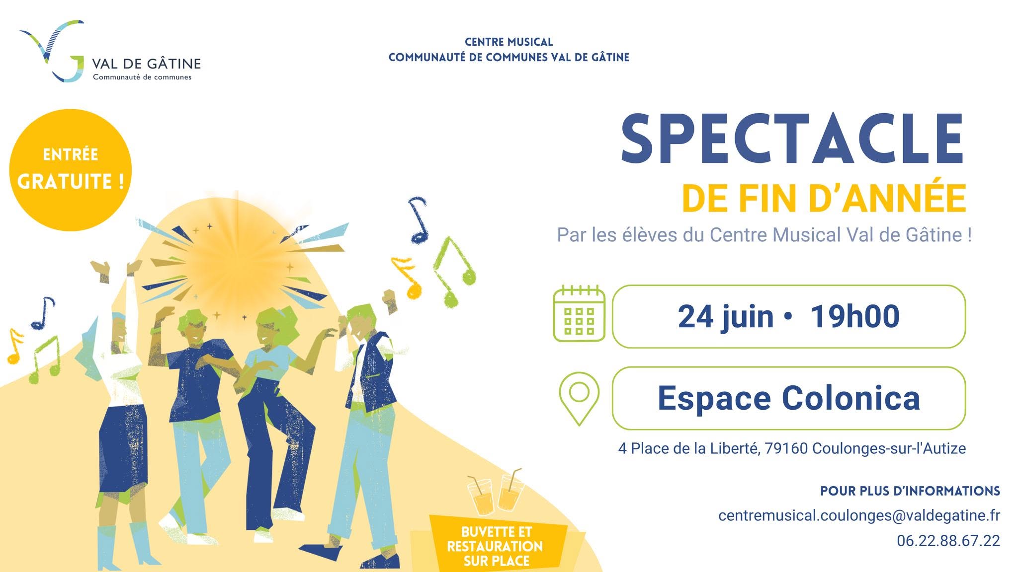 Spectacle de fin d’année du Centre Musical