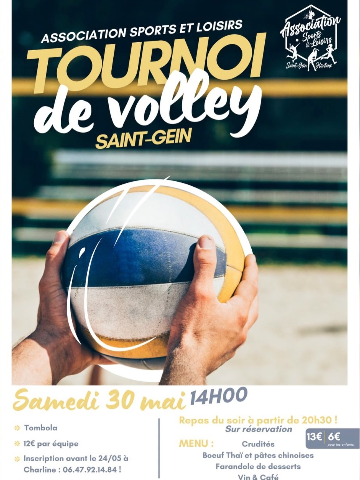 Tournoi de Volley — visuel événement