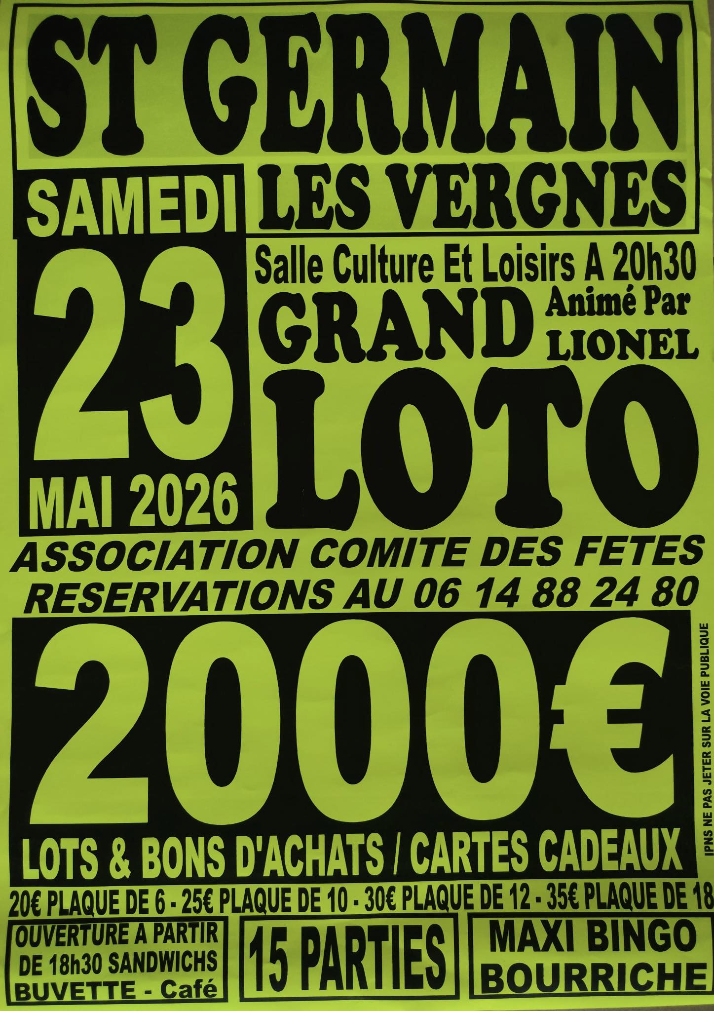 Grand Loto — visuel événement