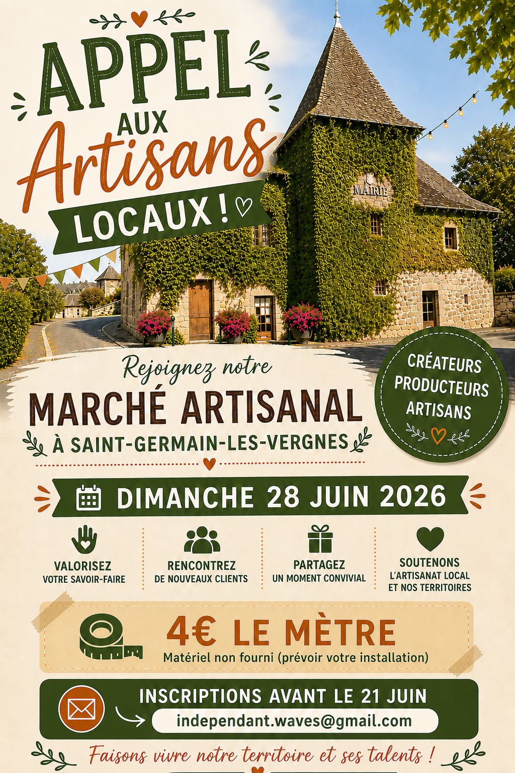 Marché artisanal — visuel événement