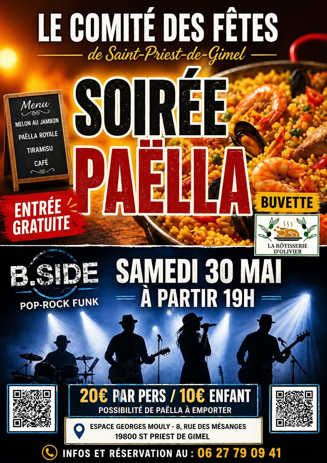 Soirée Paëlla — visuel événement