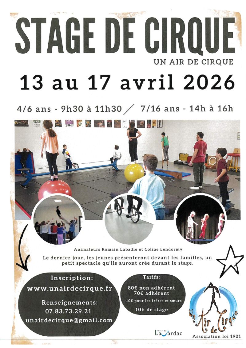 Stage de cirque