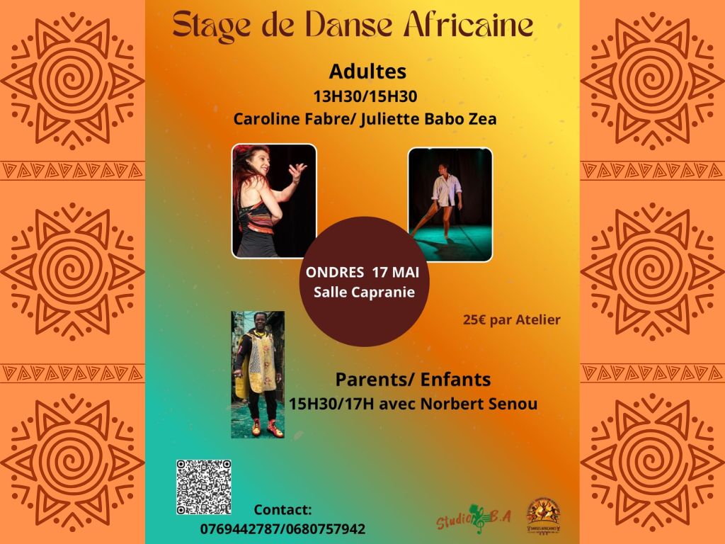 Stages de danses africaines — visuel événement