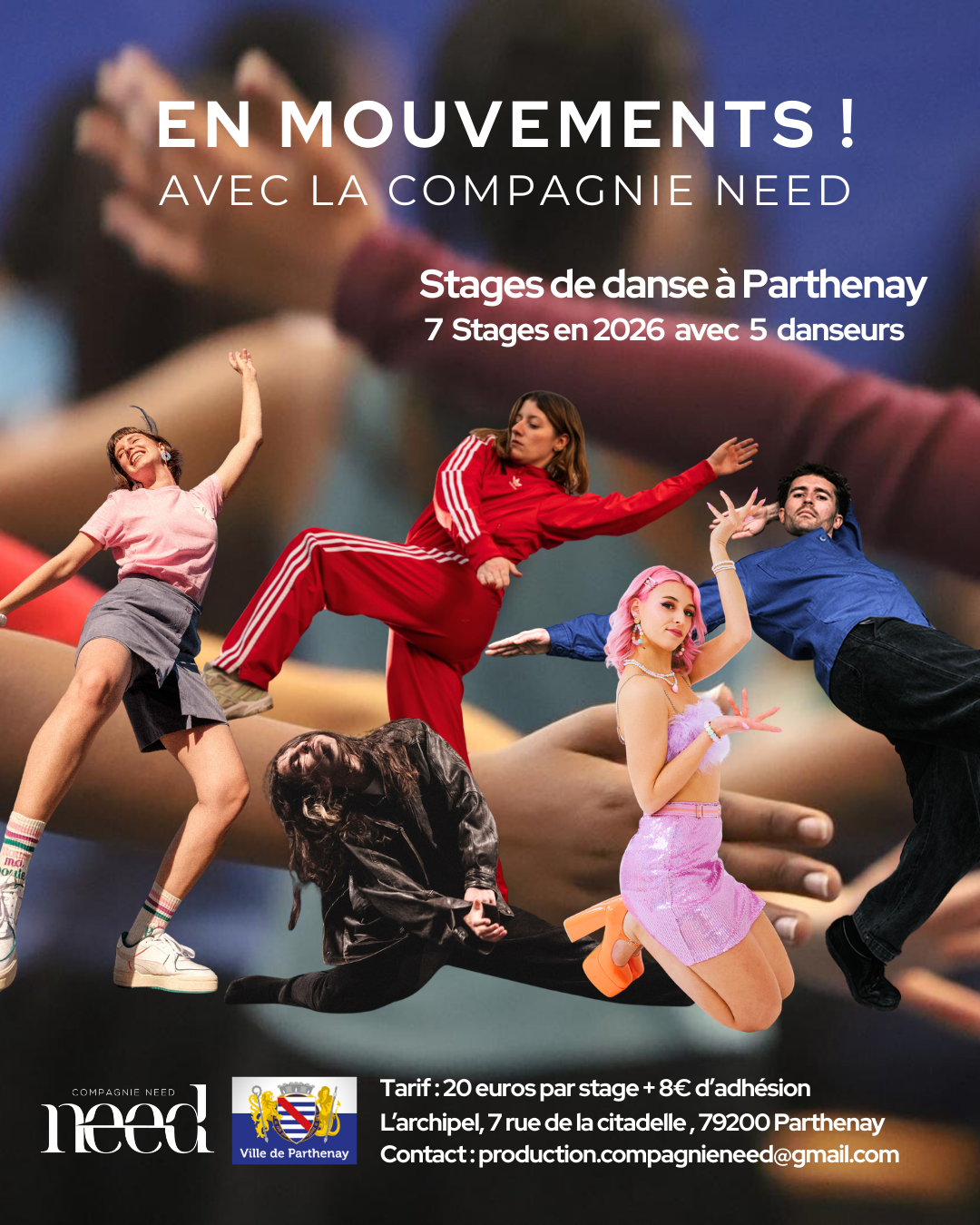 Stage de Breakdance : "En mouvements" — visuel événement