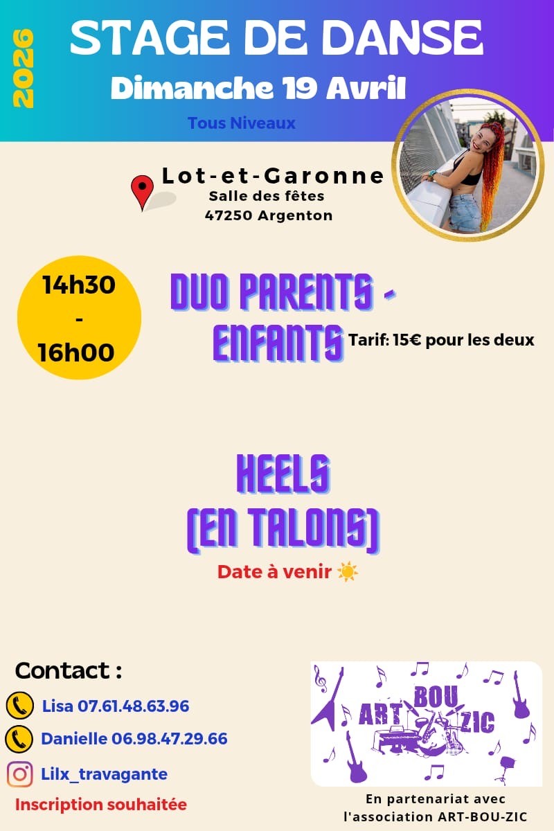 Stage de danse — visuel événement