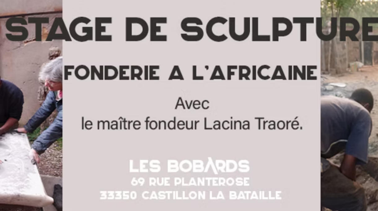 Stage de fonderie à l'africaine avec Lacina Traoré — visuel événement
