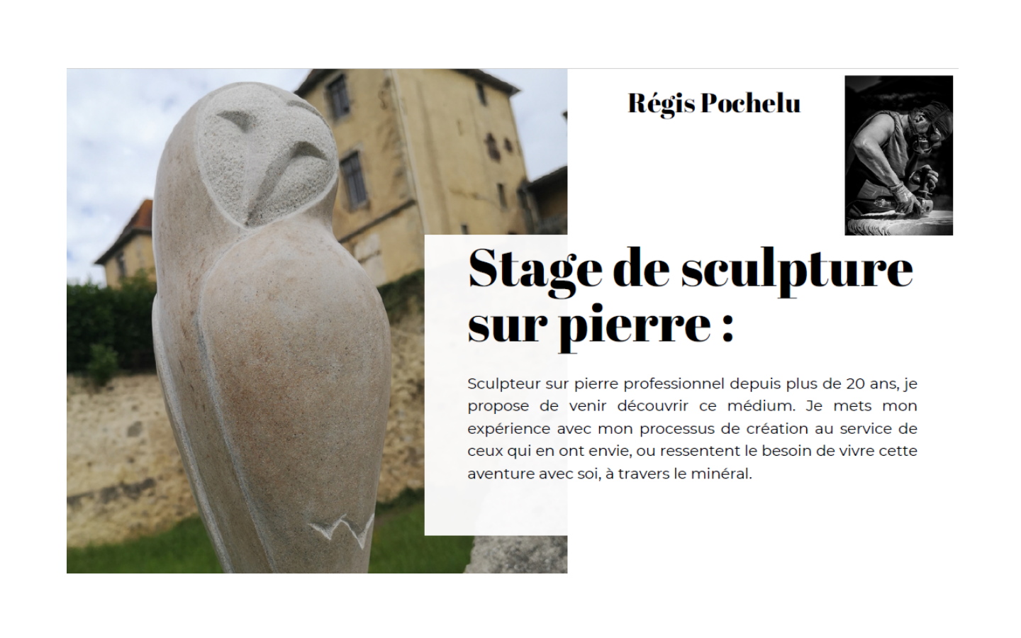 Stage de sculpture