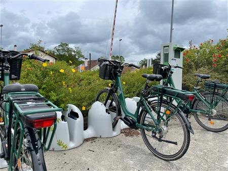 Station de location de vélos électriques