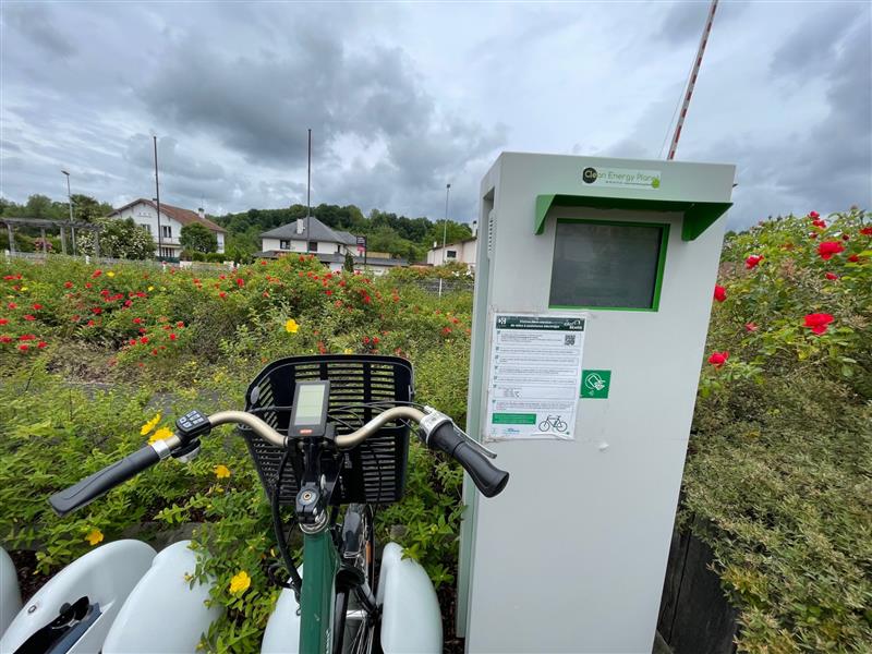 Station de location de vélos électriques