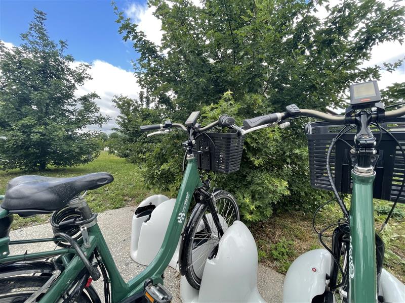 Station de location de vélos électriques