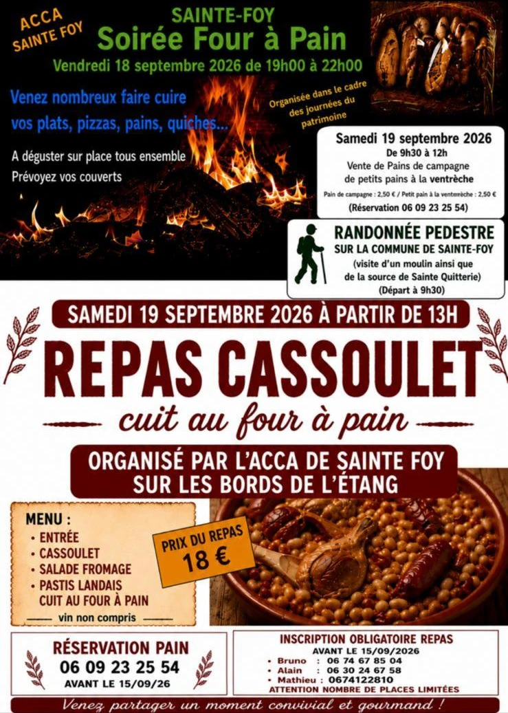 Repas cassoulet