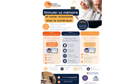 Ateliers numériques : stimuler sa mémoire Ateliers numériques : stimuler sa mémoire