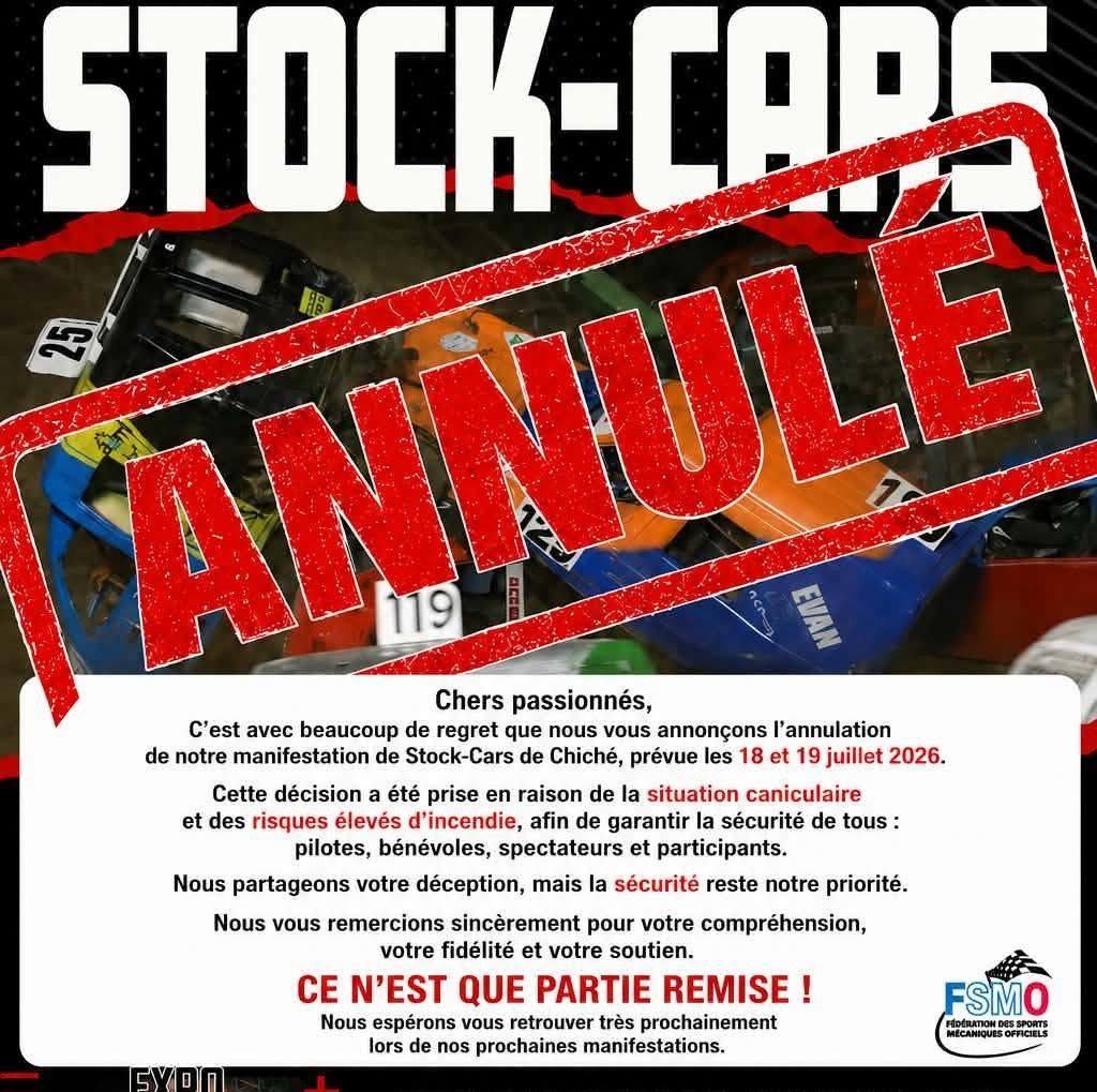 Stock-cars - ANNULÉ