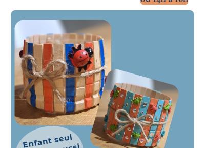 Atelier créatif Parent/Enfant : Pot à crayons coloré