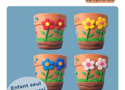Atelier Créatif Parent/Enfant : Pot fleuri en relief
