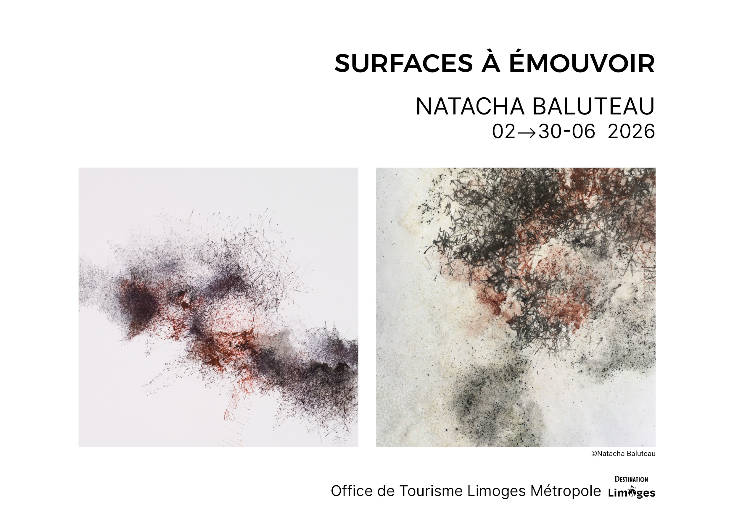 Surfaces à Émouvoir - Natacha Baluteau — visuel événement