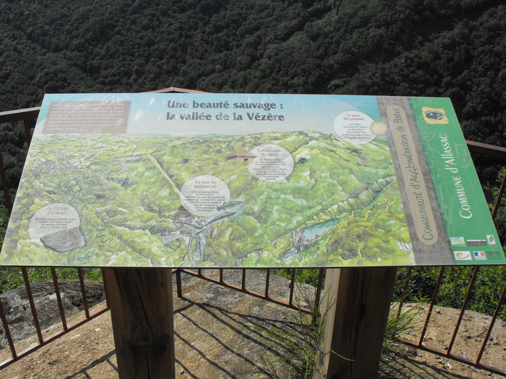 Table d'orientation du site de la Roche, Allassac