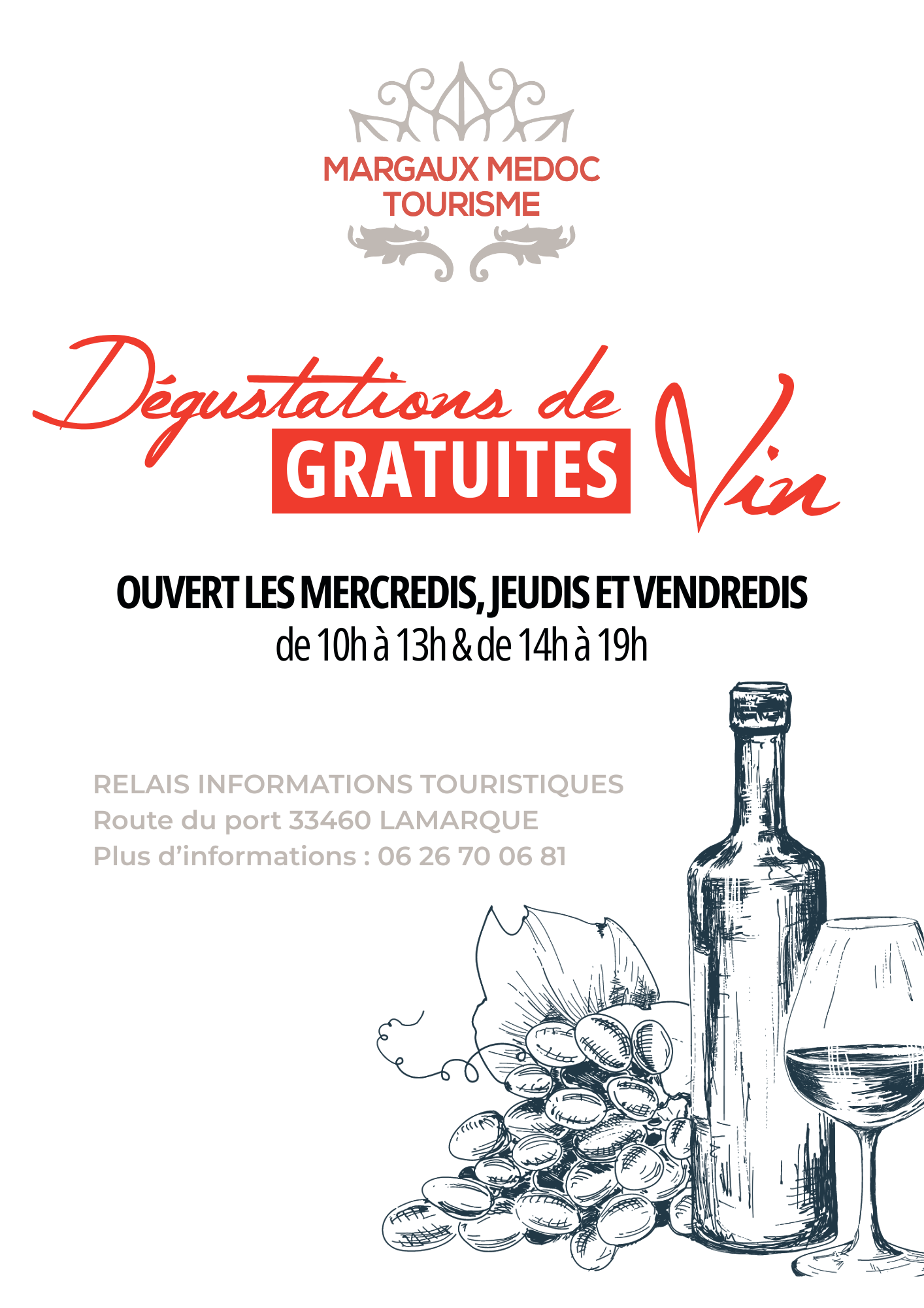 Les dégustations gratuites du RIT à Lamarque