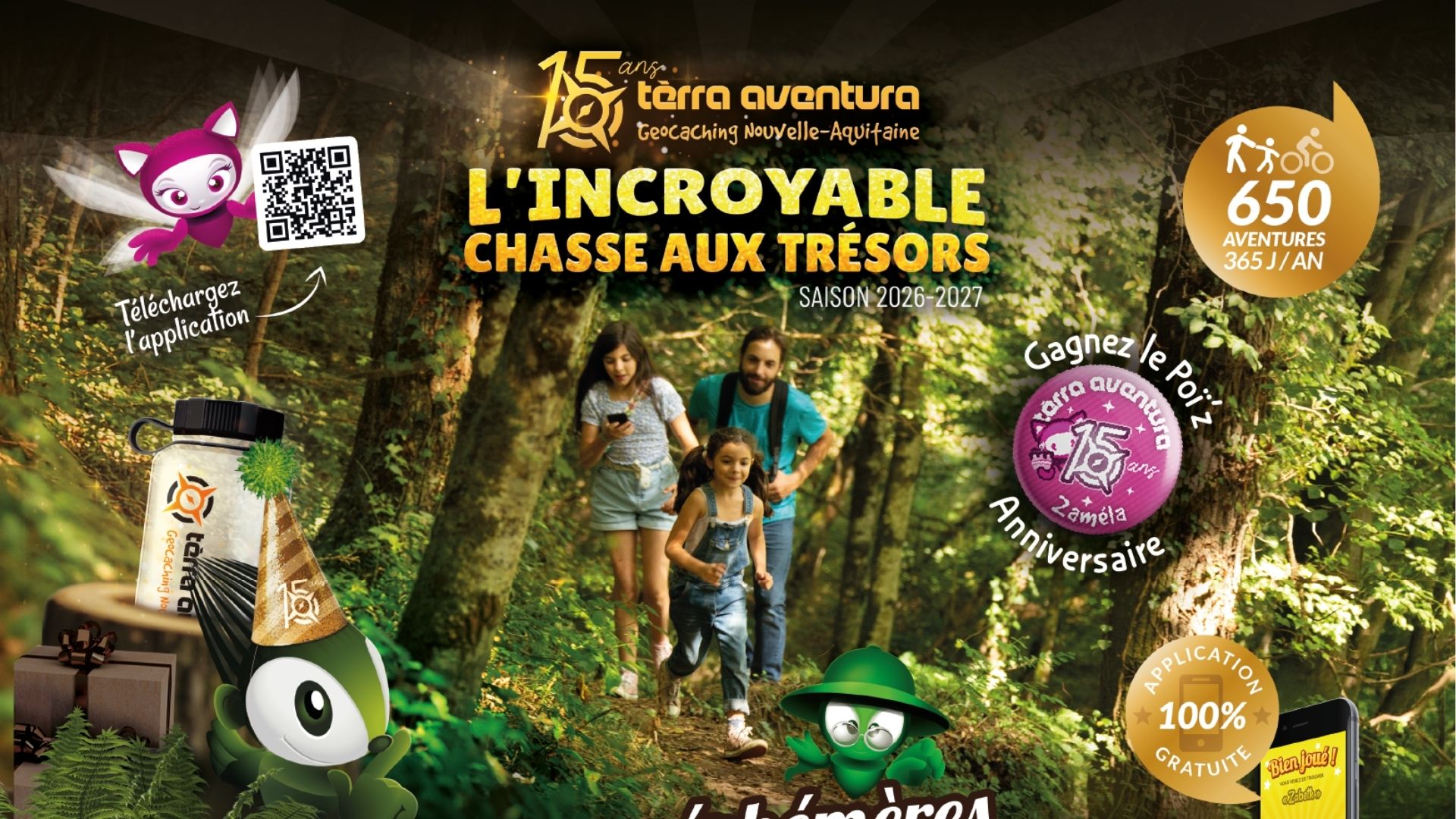 Tèrra aventura Zaméla, parcours éphémère Beau temps pour Mercédès